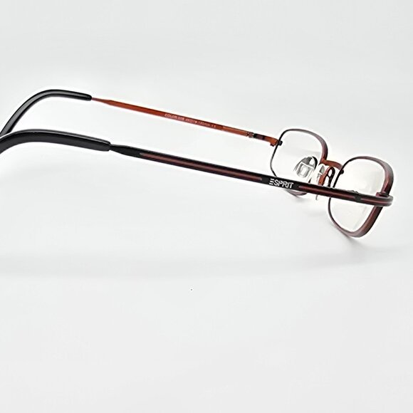 *SOLD* Esprit ET9305 col. 538 Matte Black on Orange Kids Eyeglasses Frame - Picture 5 of 14